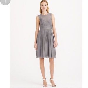 NWT 100% Silk J.Crew Chiffon WeddingCocktail Dress